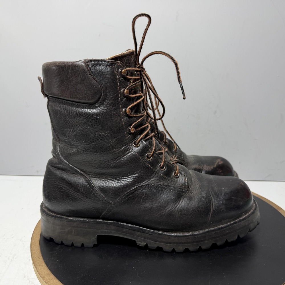 Vintage Cabelas Boots Mens Size 8.5 D Brown Leather Insulated Vibram Snow